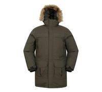 Mountain Warehouse Mens Antarctic Extreme Waterproof Down Jacket - Dark Khaki - XS - Dark Khaki - 100% Nylon