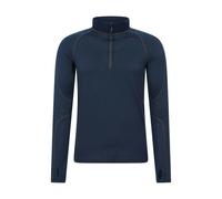 Mountain Warehouse Mens Asgard III Merino Wool Thermal Top - Dark Blue - XXS - Dark Blue - 80% Merino Wool/20% Polyester
