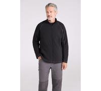 Mountain Warehouse Mens Ashbourne Full Zip Fleece Jacket - Black - XXL - Black - 100% Polyester