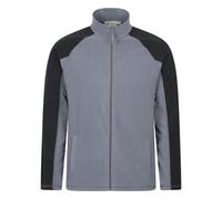 Mountain Warehouse Mens Ashbourne Full Zip Fleece Jacket - Dark Grey - 4XL - Dark Grey - 100% Polyester