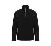 Mountain Warehouse Mens Ashbourne II Half Zip Fleece Top - Black - Black - 3XL