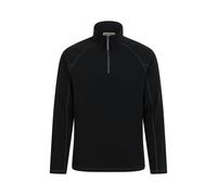 Mountain Warehouse Mens Ashbourne II Half Zip Fleece Top - Black - Black - M