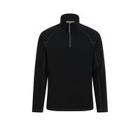 Mountain Warehouse Mens Ashbourne II Half Zip Fleece Top - Black - XL - Black - 100% Polyester