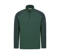 Mountain Warehouse Mens Ashbourne II Half Zip Fleece Top - Khaki Green - Khaki Green - L
