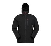 Mountain Warehouse Mens Bachill Three Layer Waterproof Jacket - Black - L - Black - 100% Polyester