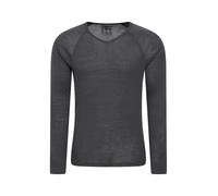 Mountain Warehouse Men's Base Layer Top Comfort V-Neck Long Sleeve Merino Tee