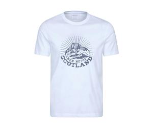 Mountain Warehouse Mens Ben Nevis Scotland Short-Sleeved T-Shirt - White - M - White
