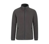 Mountain Warehouse Mens Bernard Windproof Fleece Jacket - Dark Grey - Dark Grey - XXS