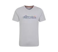 Mountain Warehouse Mens Bike Organic Cotton T-Shirt (Grey) - Size Small