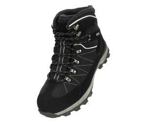Mountain Warehouse Mens Boulder Winter Walking Boots - Grey - 12 UK - Grey - 50% Leather/25% Textile/25% Synthetic