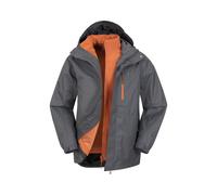 Mountain Warehouse Mens Bracken Extreme 3 in 1 Waterproof Jacket (Grey) - Size X-Small