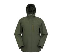 Mountain Warehouse Mens Brisk Extreme Colour Block Waterproof Jacket - Green - 3XL - Green - 100% Polyester