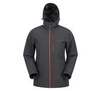 Mountain Warehouse Mens Brisk Extreme Waterproof Jacket - Dark Grey - XXS - Dark Grey - 100% Polyester