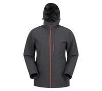 Mountain Warehouse Mens Brisk Extreme Waterproof Jacket - Dark Grey - XXS - Dark Grey
