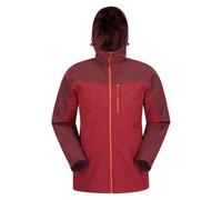 Mountain Warehouse Mens Brisk Extreme Waterproof Jacket - Red - XL - Red