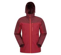 Mountain Warehouse Mens Brisk Extreme Waterproof Jacket - Red - XXS - Red - 100% Polyester