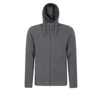 Mountain Warehouse Mens Camber Fleece Full Zip Hoodie - Dark Grey - Dark Grey - XXS - 100% Polyester