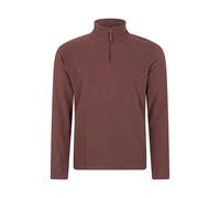 Mountain Warehouse Mens Camber II Camo Half Zip Fleece Top - Dark Brown - XXL - Dark Brown - 100% Polyester