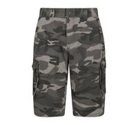 Mountain Warehouse Mens Camo Cargo Shorts - Black - 34R - Black - 100% Cotton Twill