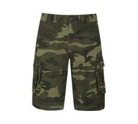 Mountain Warehouse Mens Camo Cargo Shorts - Khaki Green/Black - Khaki Green/Black - 36R