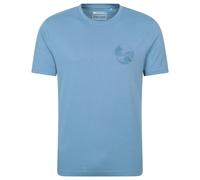 Mountain Warehouse Mens Camping Sketch T-Shirt - Blue - XS - Blue