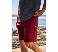Mountain Warehouse Lakeside Mens Shorts - 100% Durable Twill Cotton Cargo Shorts, Durable Shorts, 6 Pockets - for Walking, Running, Hiking & Camping Burgundy Men's W36