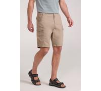 Mountain Warehouse Lakeside Mens Shorts - 100% Durable Twill Cotton Cargo Shorts, Durable Shorts, 6 Pockets - for Walking, Running, Hiking & Camping Beige Men's W32