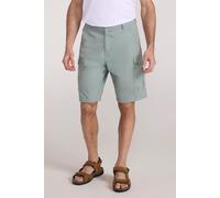 Mountain Warehouse Lakeside Mens Shorts - 100% Durable Twill Cotton Cargo Shorts, Durable Shorts, 6 Pockets - Spring Summer, Walking, Running, Hiking & Camping Green Men's W40