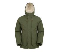 Mountain Warehouse Mens Coastline Borg Waterproof Jacket - Green - XS - Green - 100% Polyamide