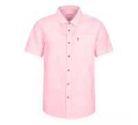 Mountain Warehouse Mens Coconut Slub Short-Sleeved Shirt - Light Pink - 4XL - Light Pink - 100% Cotton