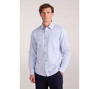 Mountain Warehouse Coconut Textured Mens Long Sleeved Shirt - Cotton, Lightweight, Breathable & UV Protect Tee Shirt - for Spring Summer, Cycling & Outdoors Denim 2XL