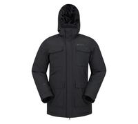 Mountain Warehouse Mens Concord Extreme Down Long Length Jacket - Black - XXS - Black - 100% Polyester