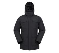Mountain Warehouse Mens Concord Extreme Down Long Length Jacket - Black - XXS - Black