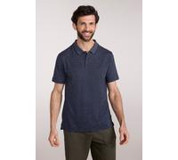 Mountain Warehouse Men's Cordyline Textured Polo Cotton Comfy Casual Summer Tee