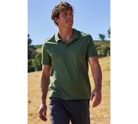 Mountain Warehouse Men's Cordyline Textured Polo Cotton Comfy Casual Summer Tee