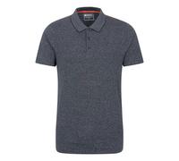 Mountain Warehouse Mens Cordyline Textured Polo Shirt - Navy - Navy - XXL - 83% Cotton/17% Polyester