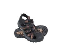 Mountain Warehouse Crete Camo Men's Shandals - Lightweight Sandals with Drainage Outsole & Elastic Laces - Summer, Hiking, Outdoors Khaki Adult Shoe Size 9