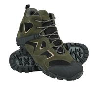 Mountain Warehouse Mens Curlew Waterproof Low Profile Walking Boots - Green - 6 UK - Green