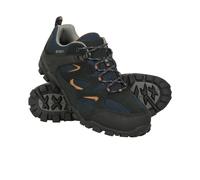 Mountain Warehouse Mens Curlews Waterproof Suede Walking Shoes - Navy - 10 UK - Navy