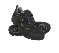 Mountain Warehouse Mens Curlews Waterproof Suede Walking Shoes - Navy - 8 UK - Navy