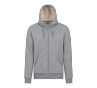 Mountain Warehouse Mens Dalton Borg Lined Full Zip Hoodie - Grey - Grey - L