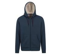 Mountain Warehouse Mens Dalton Borg Lined Full Zip Hoodie - Navy - Navy - L