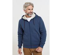 Mountain Warehouse Mens Dalton Borg Lined Full Zip Hoodie (Navy) - Size Medium
