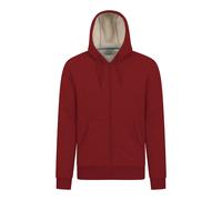 Mountain Warehouse Mens Dalton Borg Lined Full Zip Hoodie - Rust - Rust - M