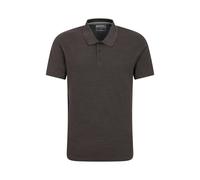 Mountain Warehouse Mens Dawnay Textured Pique Polo Shirt - Charcoal - Charcoal - S - 95% Cotton/5% Polyester