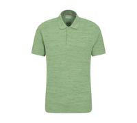 Mountain Warehouse Mens Dawnay Textured Pique Polo Shirt - Green - Green - S - 95% Cotton/5% Polyester