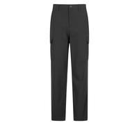 Mountain Warehouse Mens Delta Stretch Cargo Trousers - Black - 38R - Black - 95% Polyamide/5% Elastane