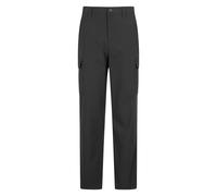 Mountain Warehouse Mens Delta Stretch Cargo Trousers - Black - Black - 28R
