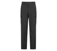 Mountain Warehouse Mens Delta Stretch Cargo Trousers - Black - Black - 30R