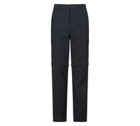 Mountain Warehouse Mens Delta Stretch Zip-Off Regular Cargo Trousers - Black - 32R - Black - 95% Polyamide/5% Elastane